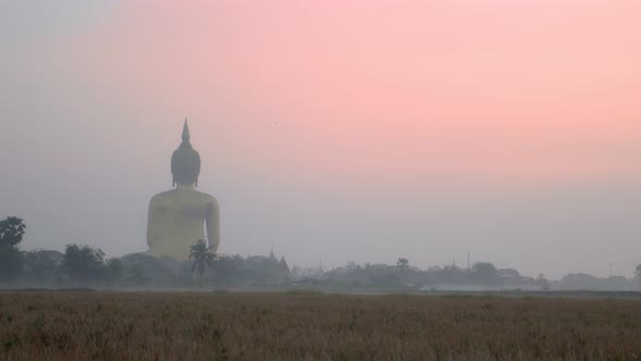 Big Buddha Statue In The Morning