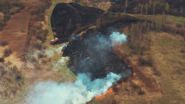 Drought Bush Fire And Smoke