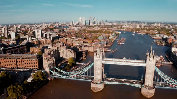 Tower Bridge in London, the UK