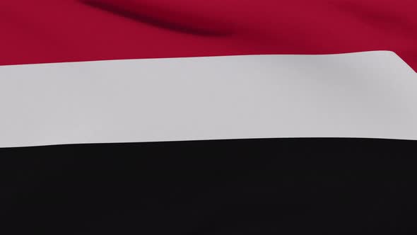 Flag Yemen Patriotism National Freedom Seamless Loop