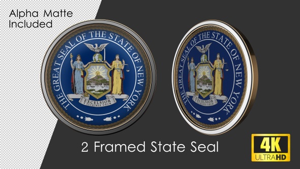 Framed Seal Of New York State