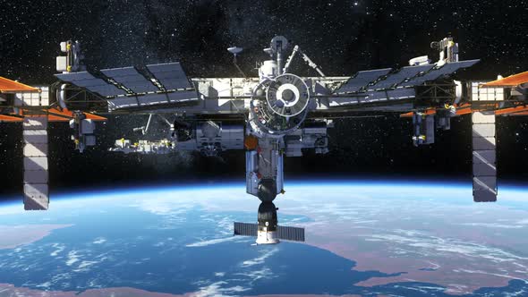International Space Station Orbiting Earth alt