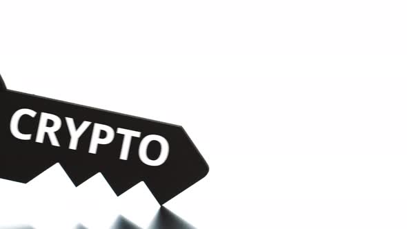 CRYPTO Text on the Key Icon alt