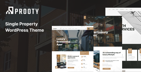 Prooty - Single Property WordPress Theme