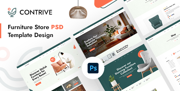 Contrive | Furniture Store PSD Template – 0 Sold!