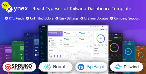 Ynex - TypeScript Tailwindcss React Admin Template