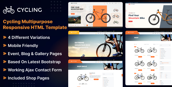 Cycling Multipurpose Responsive HTML Template