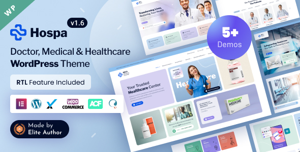 Hospa - Medical Clinic & Hospital Elementor WordPress Theme