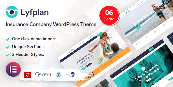 Lyfplan - Insurance WordPress Theme