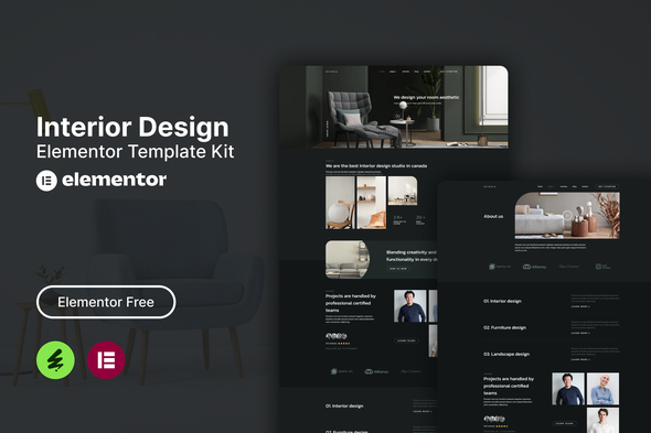 Interia - Interior Design Elementor Template Kit