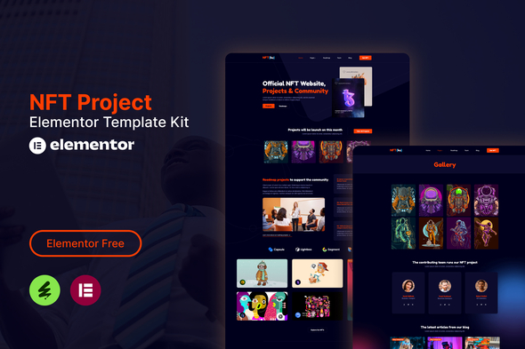 NFTku - NFT Project Elementor Template Kit