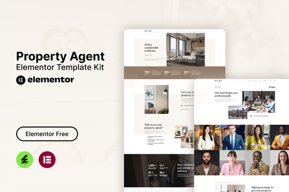 Humz - Property Agent Elementor Template Kit