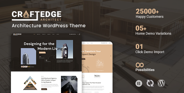 CraftEdge - Architecture WordPress Theme