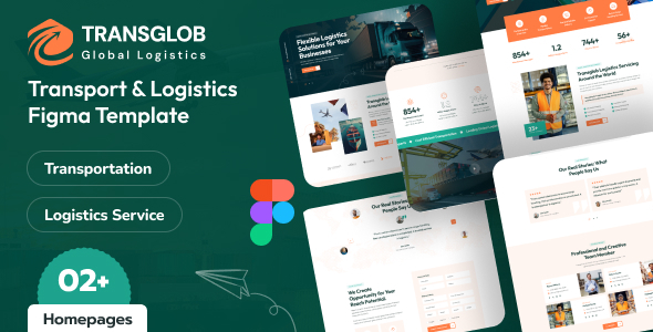 Transglob – Transportation & Logistics Figma Template – 0 Sold!