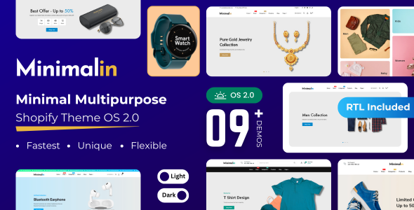 Minimalin - Minimal Multipurpose Shopify Theme OS 2.0