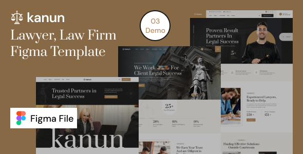 Kanun – Attorney & Law Agency Figma Template – 0 Sold!