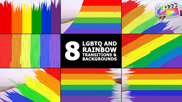 Rainbow And LGBTQ Transitions And Backgrounds | FCPX alt