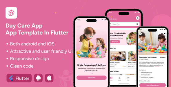 Kidventure app UI template | Active Kids Zone app in flutter | FunZone app template