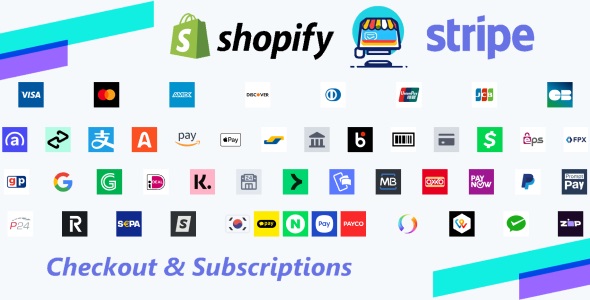 Stripe Checkout & Subscriptions for Shopify via EasyPie - All in One | Multi Currencies & Languages