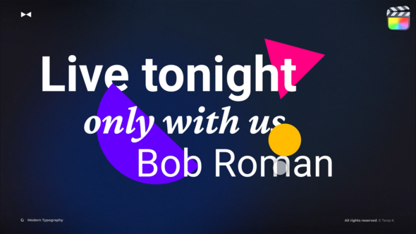 Stylish Modern Typography \ FCPX alt