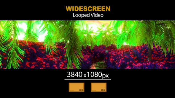 Widescreen Exotic Garden 03