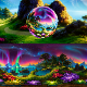 8K HDR Alien Garden Background - 3DOcean Item for Sale
