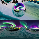 8K HDR Snowy Mountain Aurora Background - 3DOcean Item for Sale