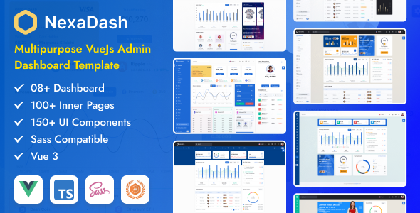 NexaDash – VueJs Admin Dashboard Template – 0 Sold!