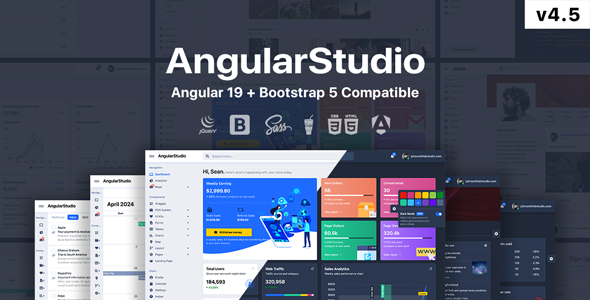 Studio - Angular 19 + HTML Admin Template