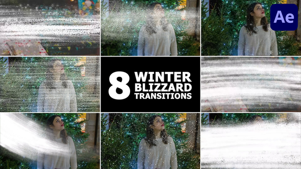 Winter Blizzard Transitions | After Effects alt