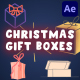 Christmas Giftbox Animations | After Effects - VideoHive Item for Sale