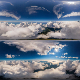 8K HDR Blue Sky White Clouds Backgrounds Pack - 3DOcean Item for Sale