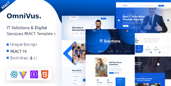 Omnivus - IT Solutions & Services React JS Template