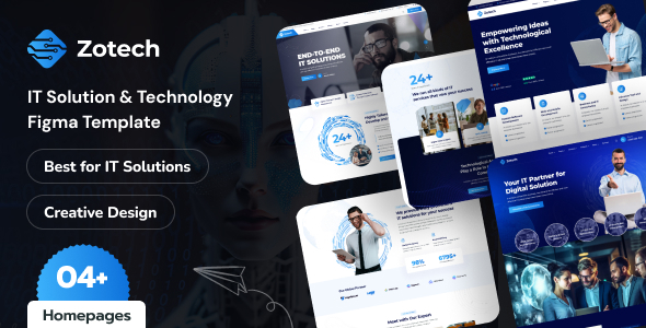 Zotech - IT Solution & Technology Figma Template