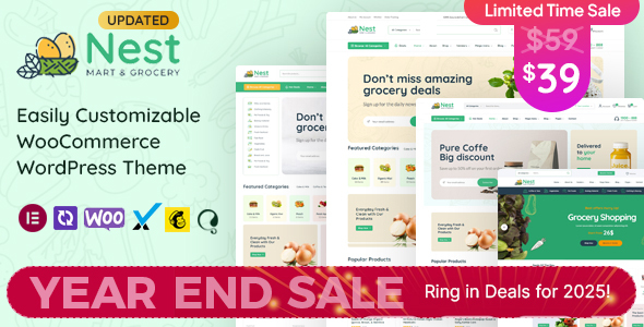 Nest - Grocery Store WooCommerce WordPress Theme