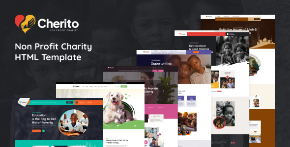 Cherito – Non Profit Charity HTML Template – 0 Sold!