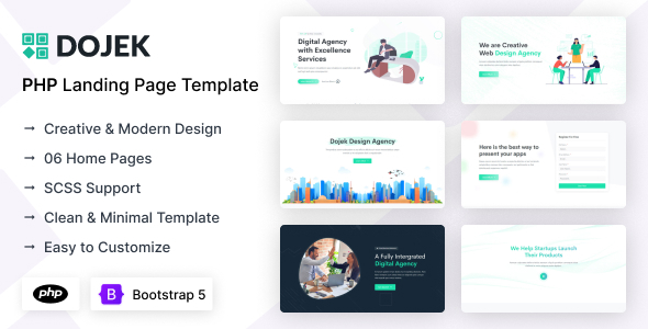 Dojek - PHP Landing Page Template