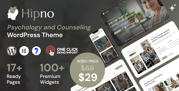 Hipno – Psychology and Counseling WordPress Theme – 0 Sold!