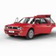 Lancia Delta HF Integrale Evoluzione 1 HQ interior - 3DOcean Item for Sale