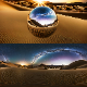 8K HDR Endless Desert Under Starry Night Sky Background - 3DOcean Item for Sale