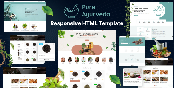 Pure Ayurveda - Responsive HTML Template