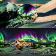 8K HDR Majestic Snow-Capped Mountain Range Aurora Background - 3DOcean Item for Sale