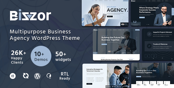 Bizzor - Multipurpose Business Agency WordPress Theme