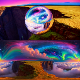 8K HDR Vast Alien Plains with Nebulae and Planetary Silhouettes Background - 3DOcean Item for Sale