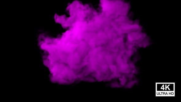 Huge Pink Color Smoke 4K
