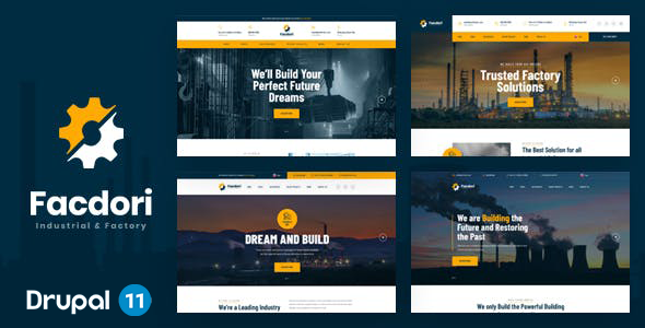 Facdori - Industrial & Factory Business Drupal 11 Theme