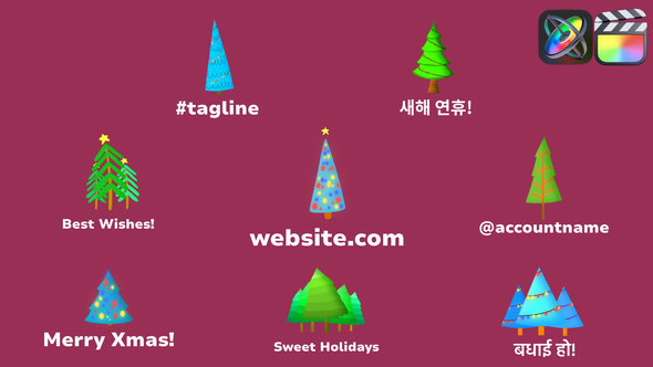 Christmas Tree Animations for FCPX alt