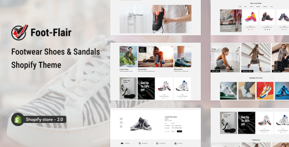 FootFlair- Footwear, Shoes Store Shopify Theme – 0 Sold!