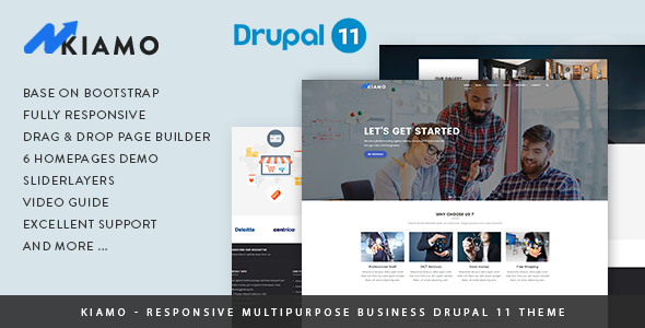 Kiamo - Responsive Business Service Drupal 11 Theme