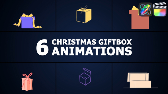 Christmas Giftbox Animations | FCPX alt